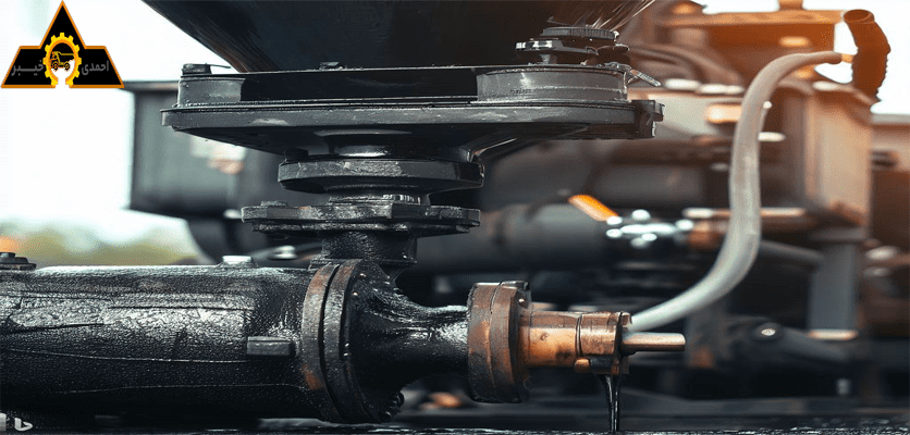 انواع مختلف قیر پاشها و 4 مرحله عملکرد آن ها 1 یک پمپ قیرپاش - پمپ قیرپاش