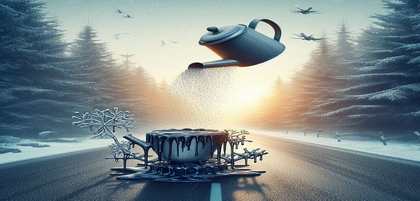 07 عنوان برای خواص ضدسرمازدگی جاده‌ با تأثیر قیر پاش در جاده ها