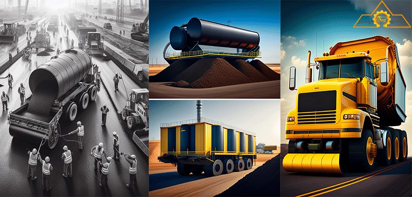 قیرپاش ها در راه سازی - مصارف قیر